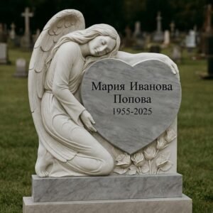 Надгробен паметник „Ангел със сърце“