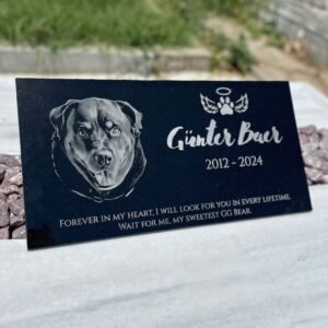 Мемориална плоча за куче | Паметник за домашни любимци от гранит